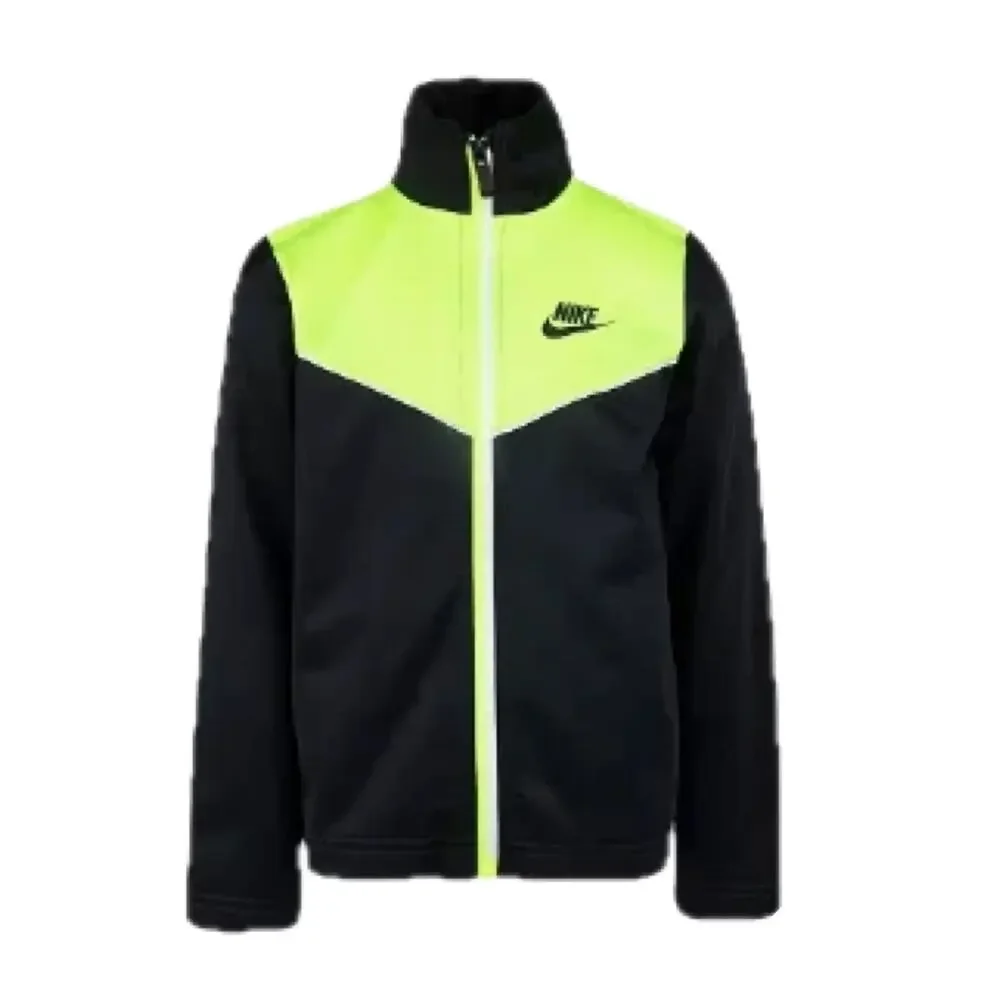 Nike Boys 4T Full Zip Track Jacket - Black & Yellow